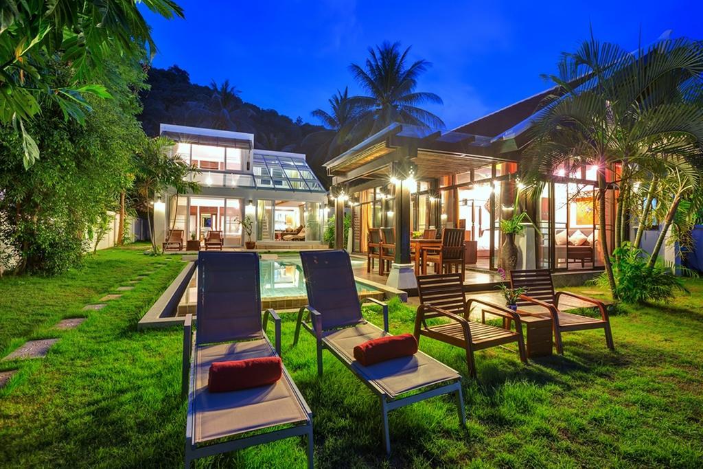 Emerald Sands - Beach Front 4 Bed Pool Villa Ko Samui Zimmer foto
