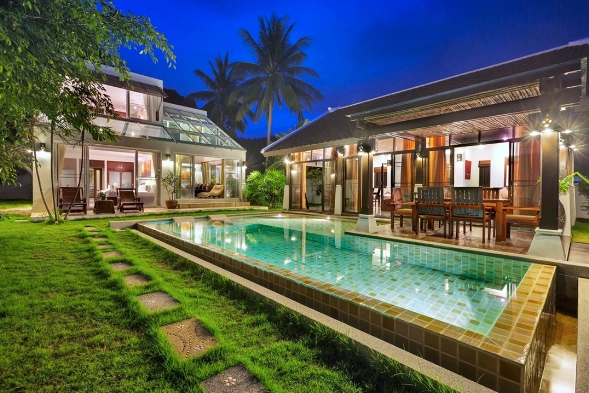 Emerald Sands - Beach Front 4 Bed Pool Villa Ko Samui Exterior foto